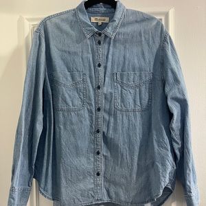 Madewell chambray Cotton shirt large